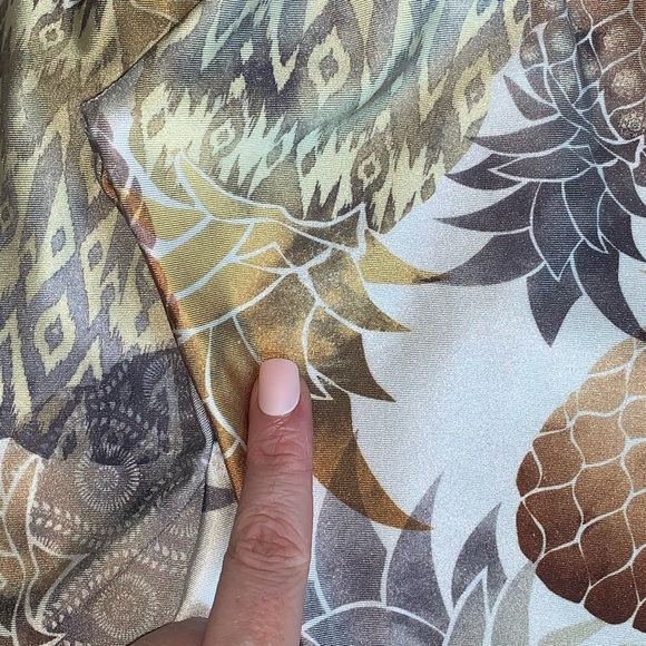 Emily Hsu gold pineapple print leggings - Picture 6 of 6